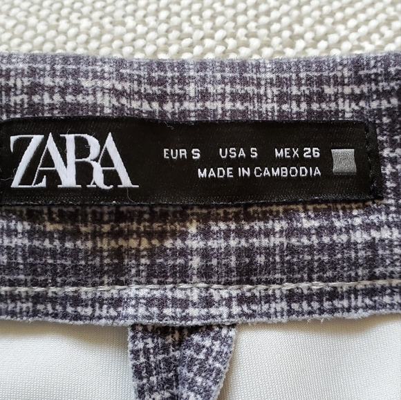 Zara Ladies Plaid Skinny Pants.   Size S - Picture 5 of 5